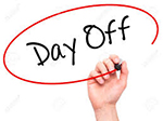  Day Off Calendar Image